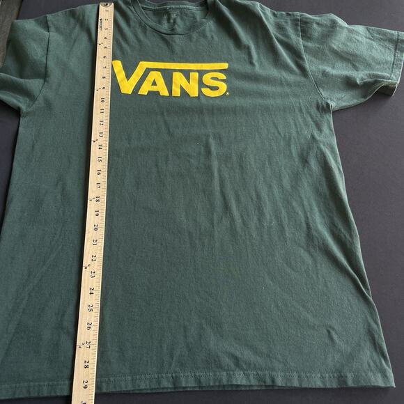 Vans Men Logo Shirt Tee Extra Large XL Green Skater Casual Everyday Short Sleeve - Picture 7 of 8